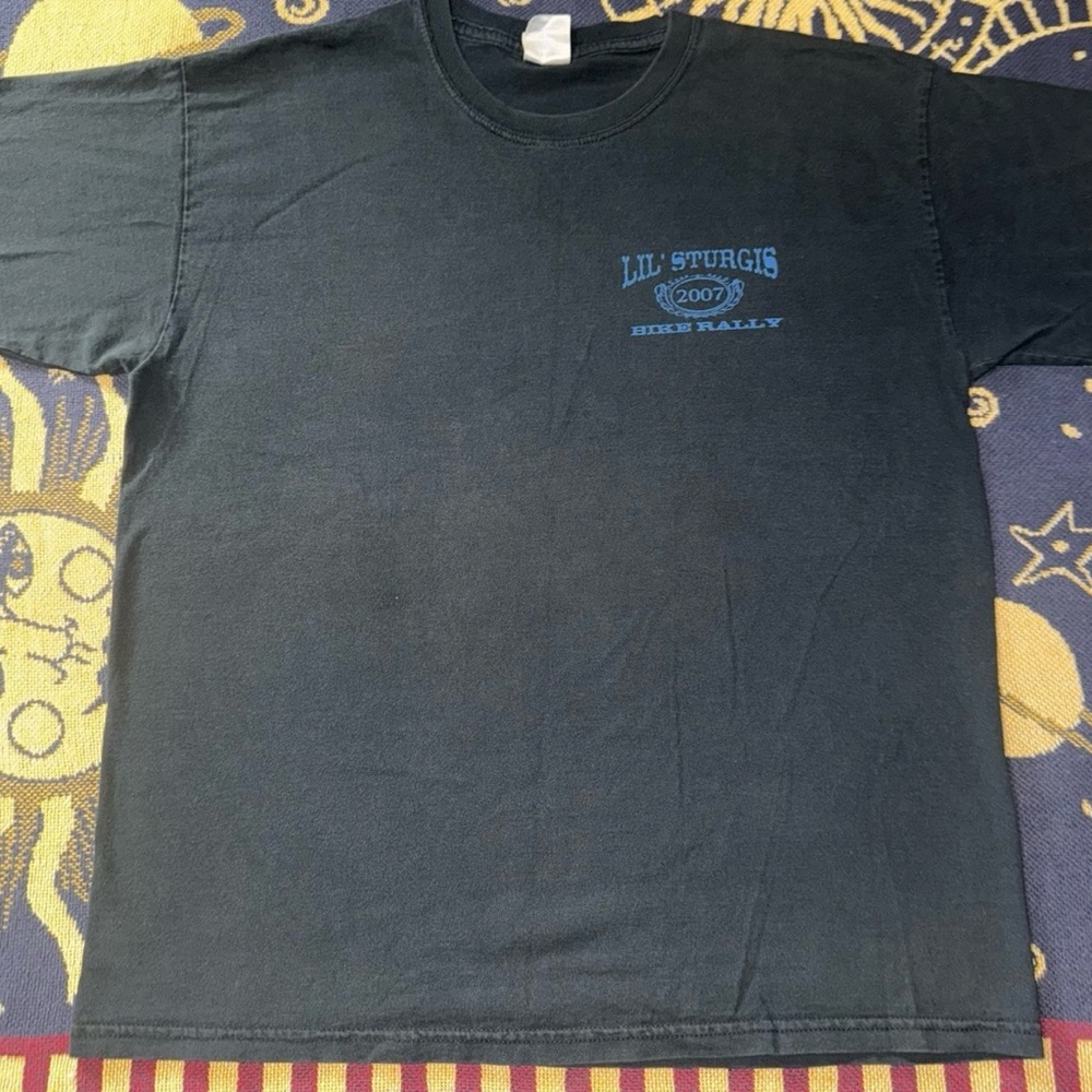Y2K 2007 Little Sturgis Bike Rally 15th Annual T-shirt Size Large